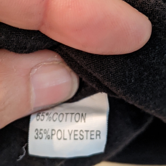 Unisex Colorblock Short Sleeve T-shirt, Black with Grey stripes - Picture 3 of 4